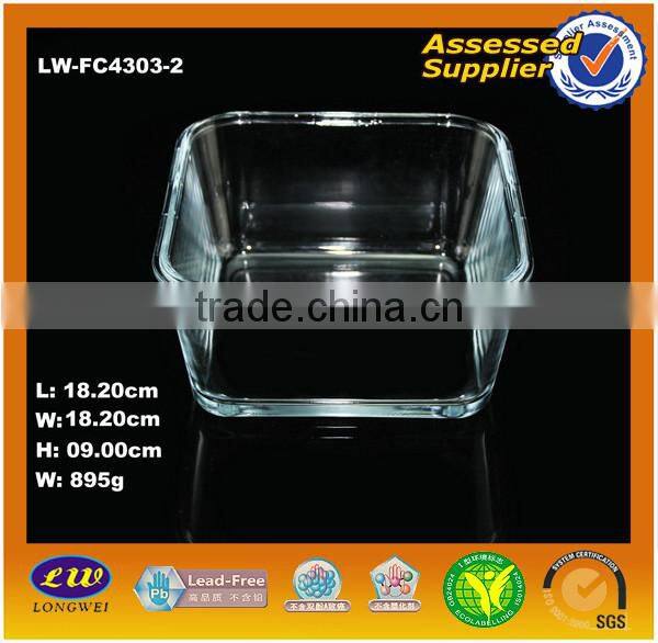 0.5L High borosilicate heat resistant Pyrex casserole & glass cooking pot