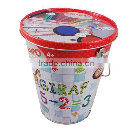 glory tins/tin bucket with removable lid