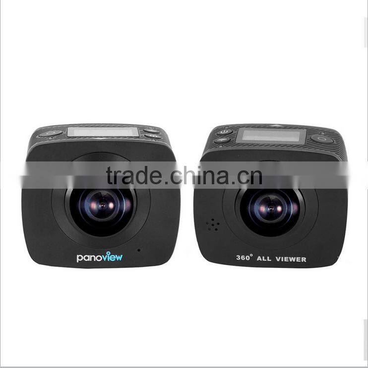 High Quality Waterproof 360 Degree Full View Video Camera VR HD Dual Lens Mini Go pro HD Sports Camera