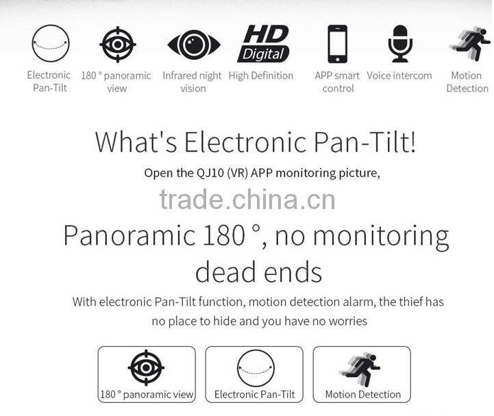 Newest Mini WIFI 360 Panoramic Camera, Fisheye IP Camera, Wireless Wifi 180 Degree CMOS Sensor HD VR Camera