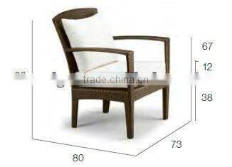 2017 Trade Assurance New Design outdoor comfortable famous modern pe rattan handmade dining chairs