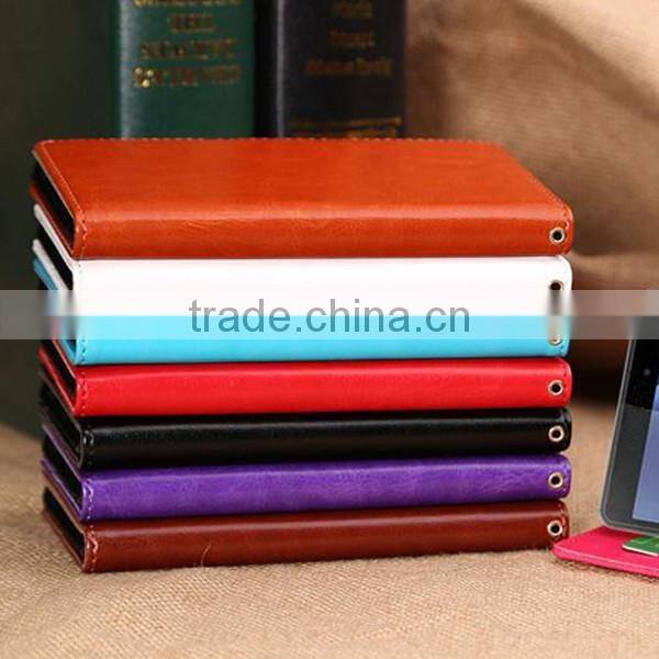 Manufacturer cheap mobile phone leather flip phone case for Sony Z3 leather flip back case