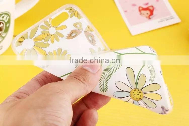 Color painting retro flower case cover, back cover case for iPhone 6