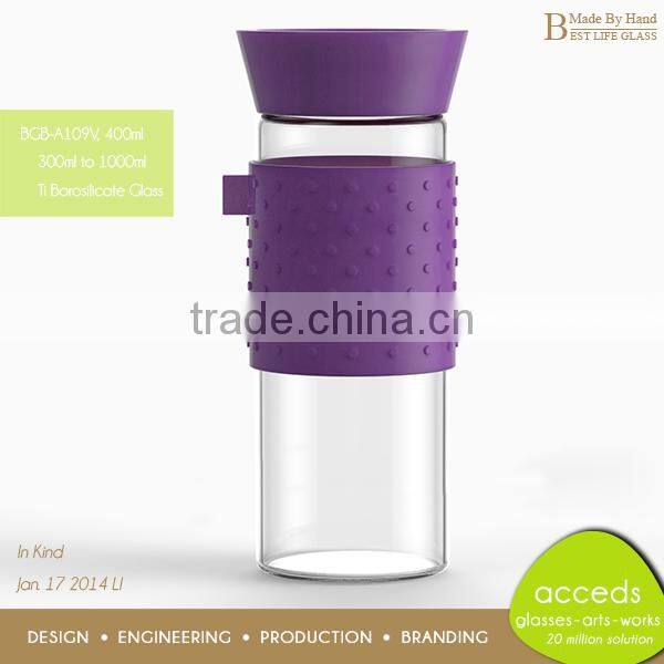 Personalized Handcrafted Glass Reusable Juice Source Cup