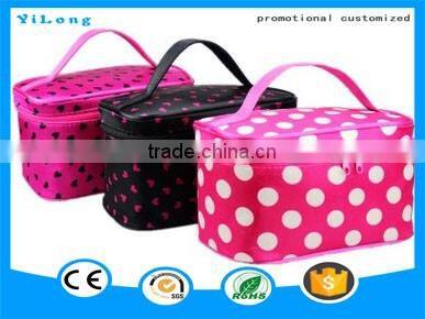 2016 High Quality travel cosmetic bag wholesale canvas cosmetic bag small round cosmetic bag