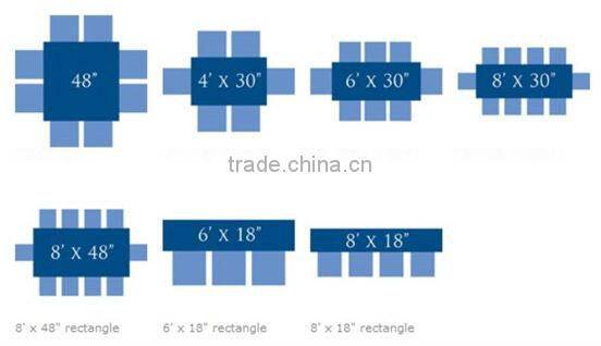 garment rosette round table cloth for wedding/party/banquet