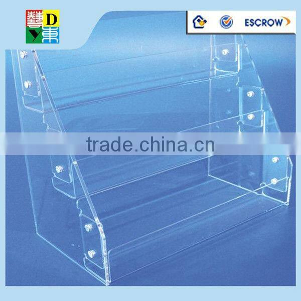 New Arrival acrylic free stand document holder/High Quality acrylic table use file holder/simple acrylic mount brochure holder