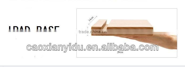 IPAD Wooden Base Small Bracket Mobile Phone Holder Stand Bamboo Wooden Base
