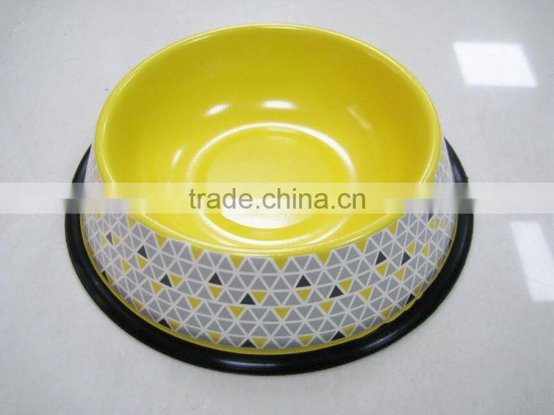 Carbon Steel with Powder Coated Food/Water Serving Cat Feed Pet Bowl