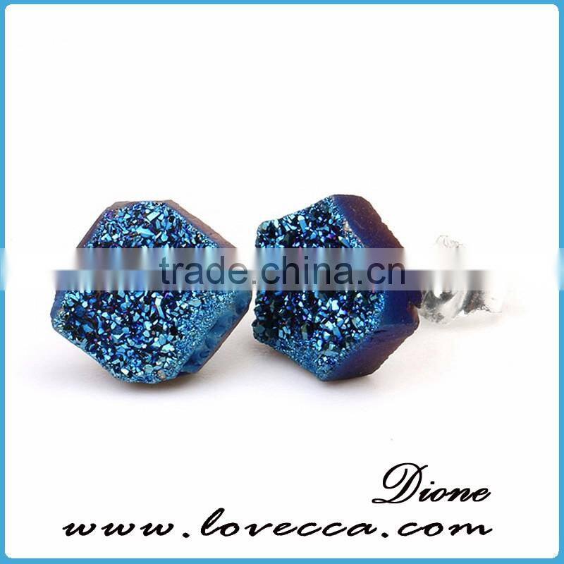 Druzy 925 Sterling Silver Earring, Beautiful Silver Jewelry, Wholesale Silver Jewellery Jaipur India