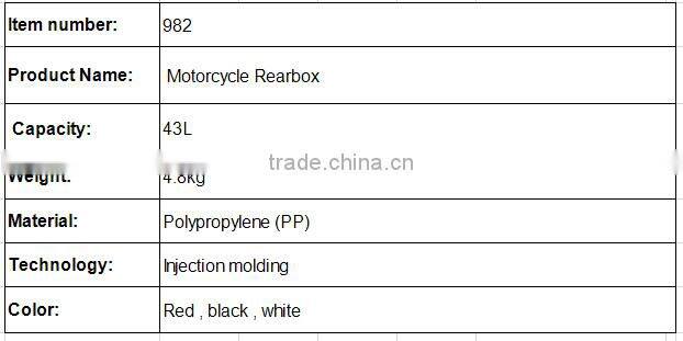 motorcycle tail box with super quality and best price