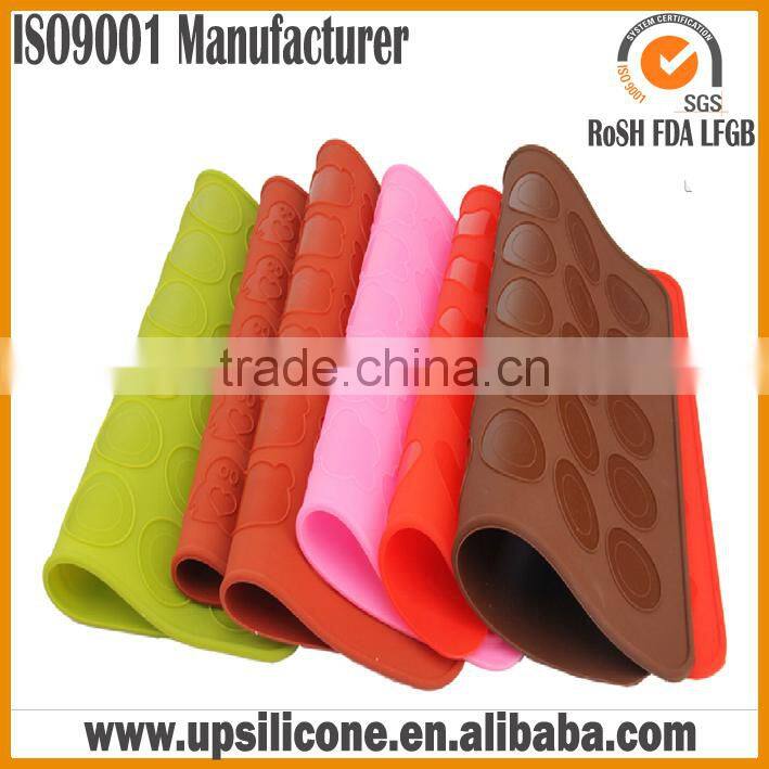 wholesales profession food grade macaron shaped silicone macaron mat