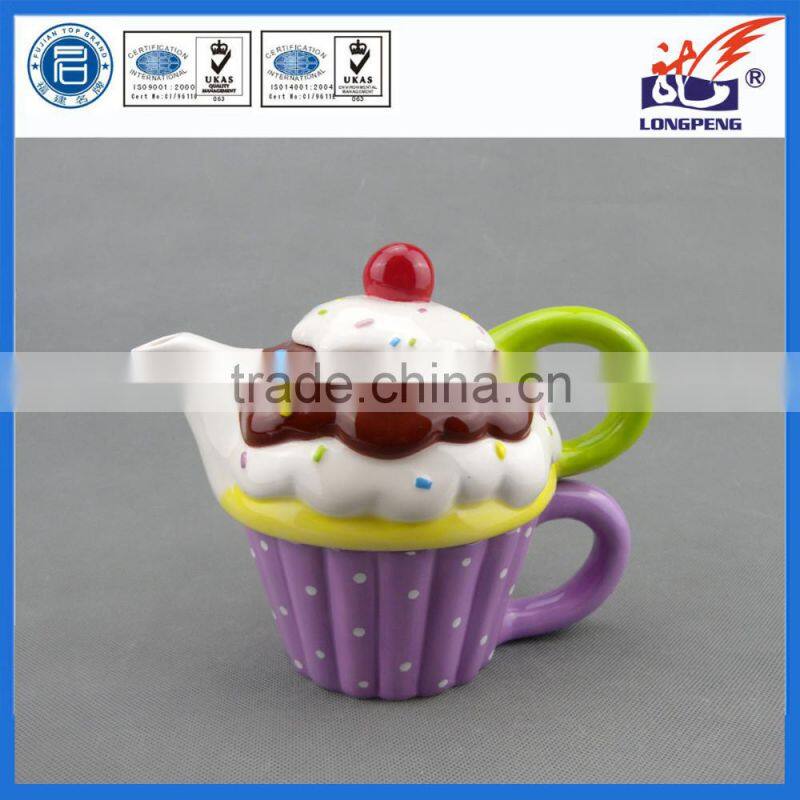 Ceramic Cake Shaped Teapots Cup Set