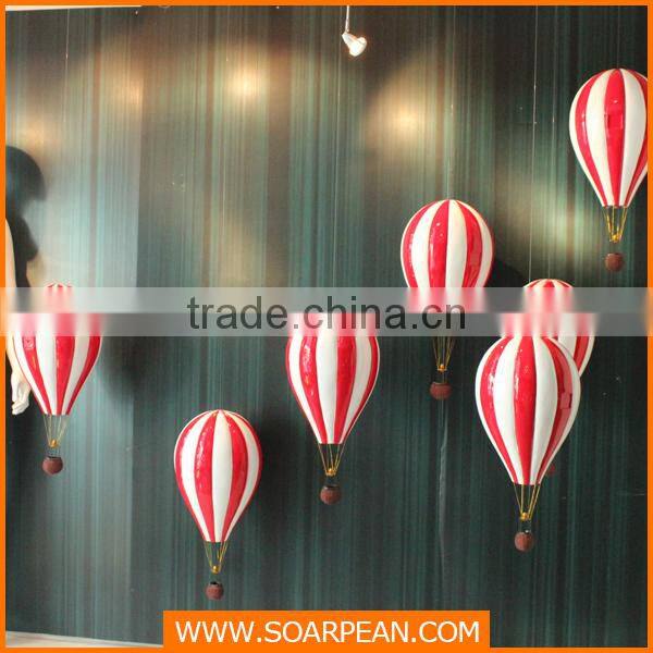 New Style Fashion Fiberglass Visual Display Design Hot Air Balloon