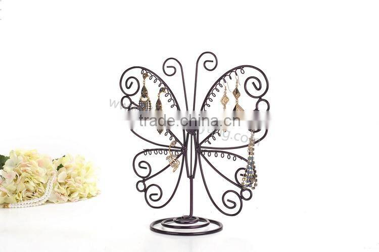 Delicate Metal Butterfly Shape Earring Wire Jewelry Display