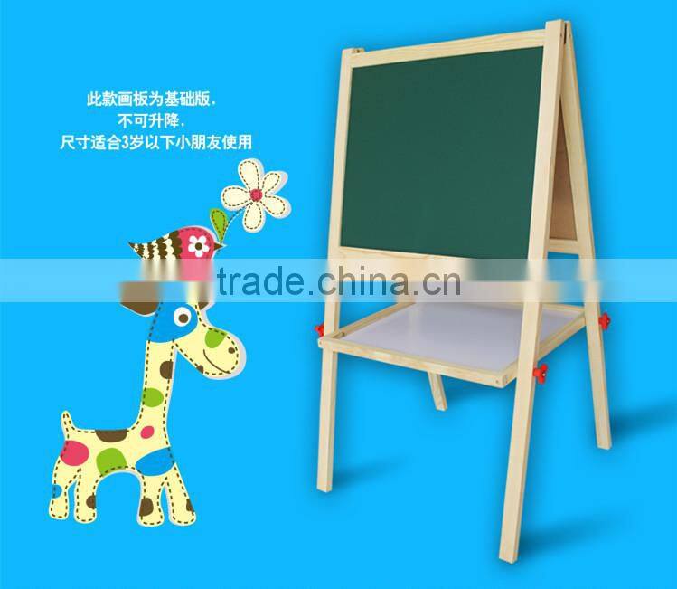 Solid wood double-sided blackboard