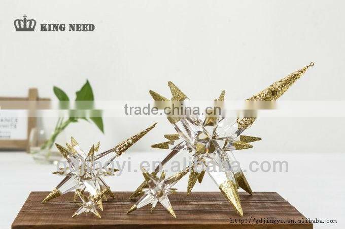 acrylic hanging north star Christmas tree topper ornament