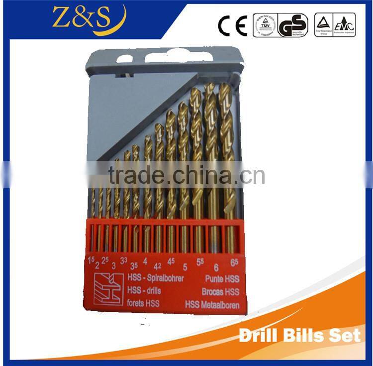 DIN338 Straight Shank High Speed Steel Titanium Coated Black Oxide Twist Drill Bit