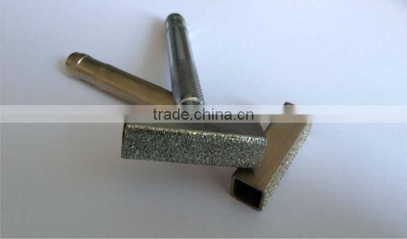 Vacuum brazed T-bar diamond dresser for grinding wheel