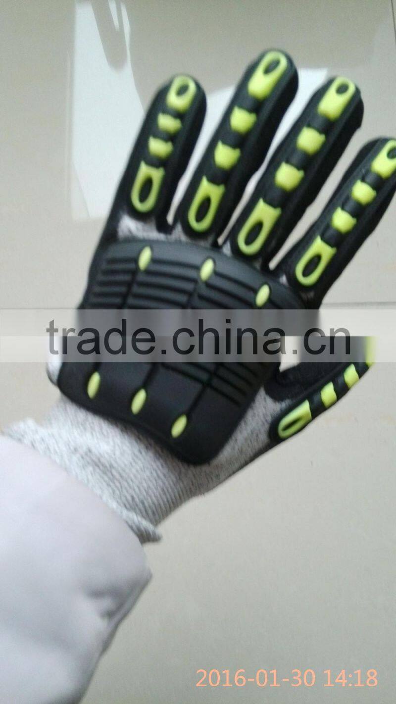 2016 hot sale Anti-impact mechanic glove