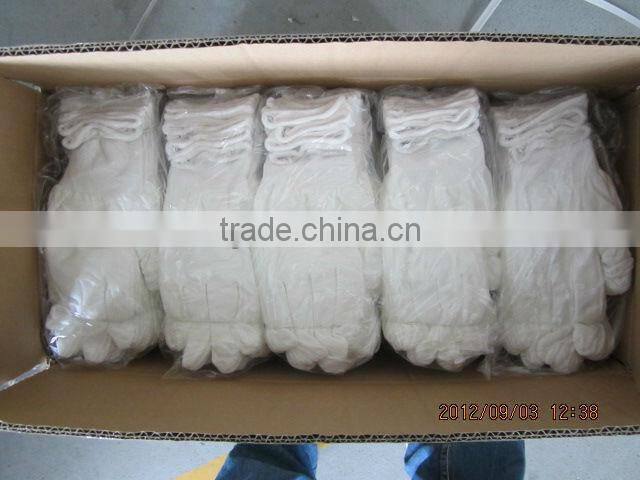 DDSAFETY Hot Sale White Cotton Fabric Glove