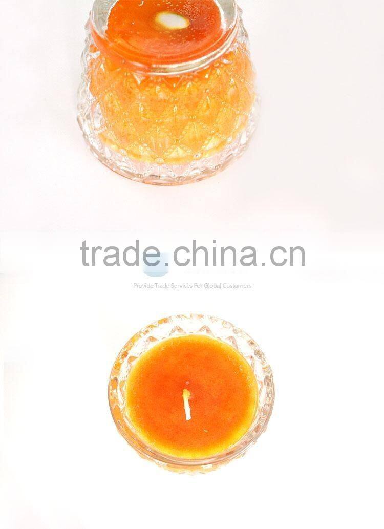 Creative gift orange wax candle hold