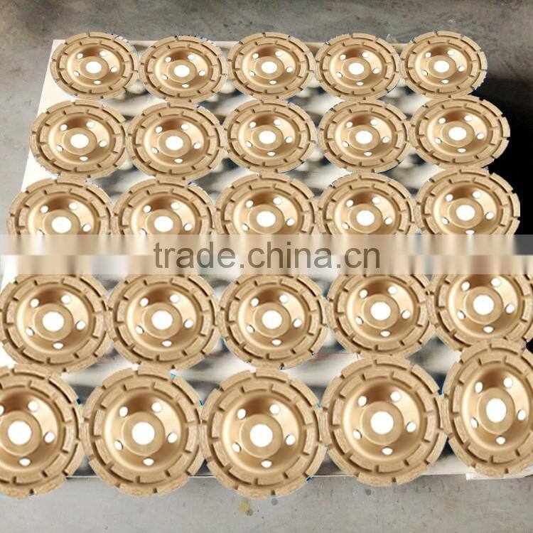 115mm double row diamond grinding wheel 4.5" abrasive polishing disc for concrete granite marble double cup wheel