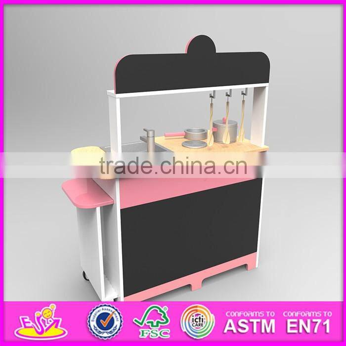 2016 new design home play children wooden play kitchen sets for sale W10C250