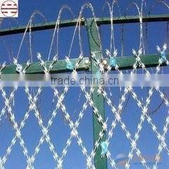 parapet wall sharp razor barbed wire