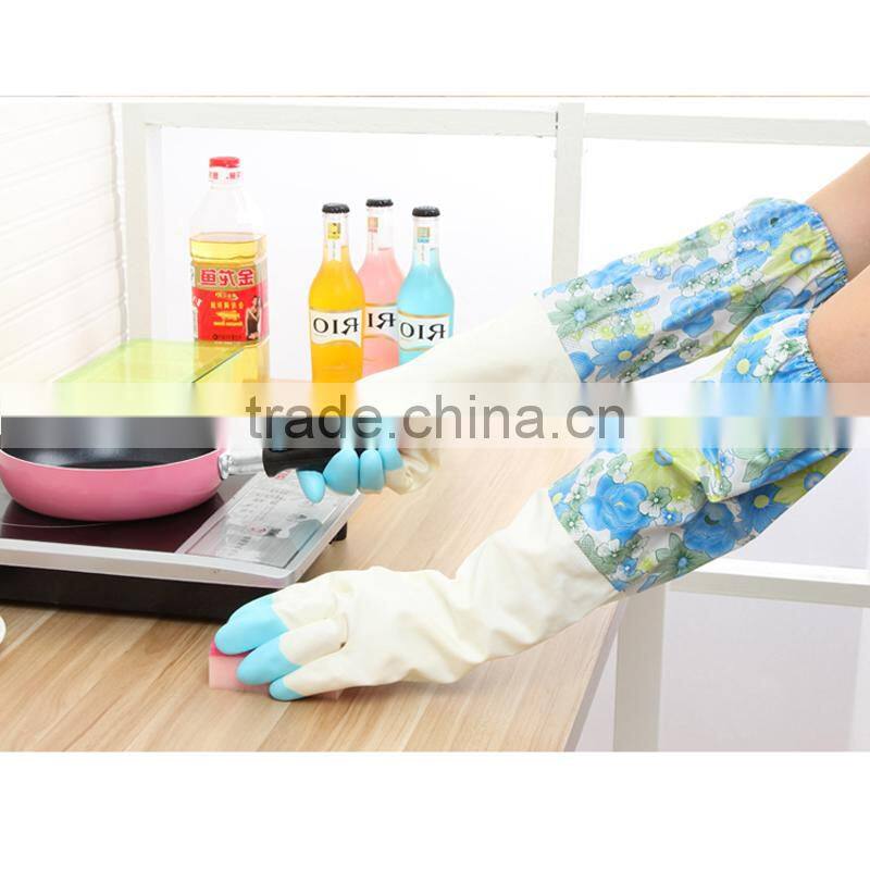 New Rubber Dishwashing Cleaning Multi-Purpose Long Gloves