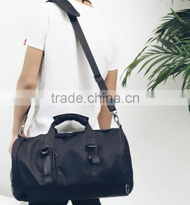 2017 hot sale Nylon Cylindrical Bag Outdoor Sports Shoulder Bag Travel Bag Fitness Backpack for men and women