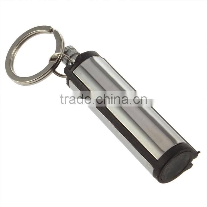Fashion Permanent Match Striker Lighters With Key Chain Silver Cheap Cigarette Lighters Chinese Lighters