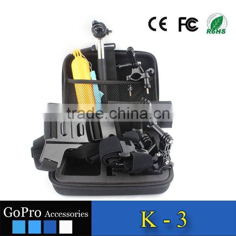 2016 hot selling products factory price used for gopros heros 4 accessories kit mount