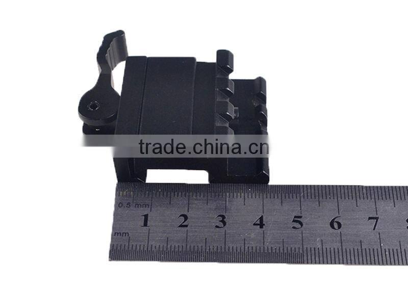 KC09 Tactical Gun Rail Adaptor 45 degree Side 21mm Picatinny Rail Quick Detachable Weaver to Dovetail Rail