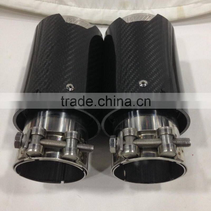 China factory price auto accessories racing exhaust tip tuning carbon fiber exhaust tip