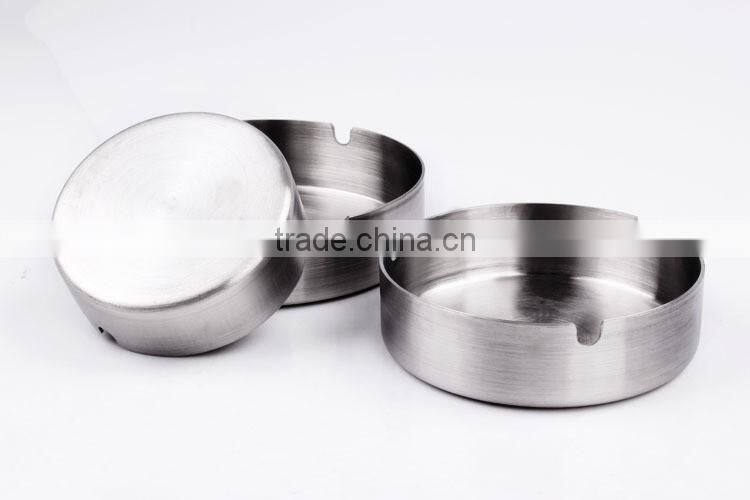 good quality stainless steel ashtray with laser llogo