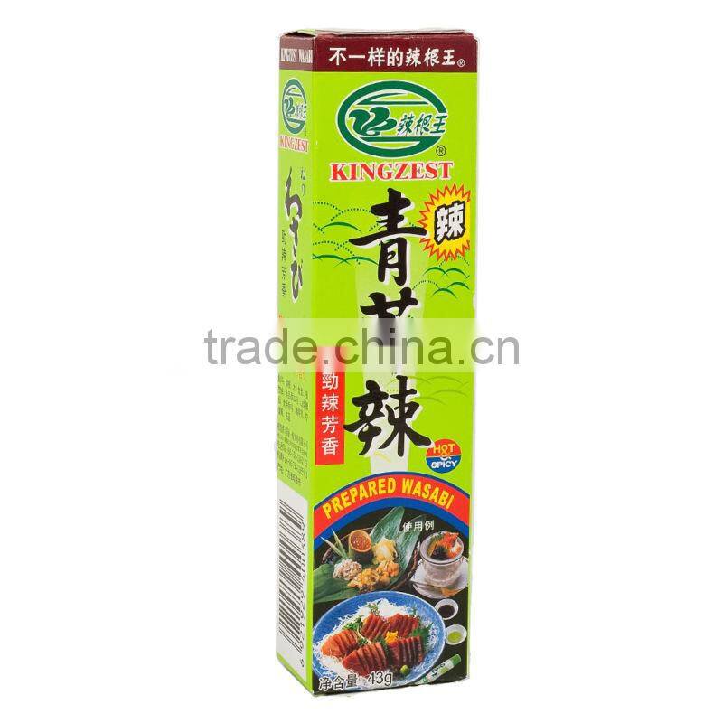 KINGZEST Kosher Ready to Use Horseradish Flavor Wasabi Paste 43g per Tube