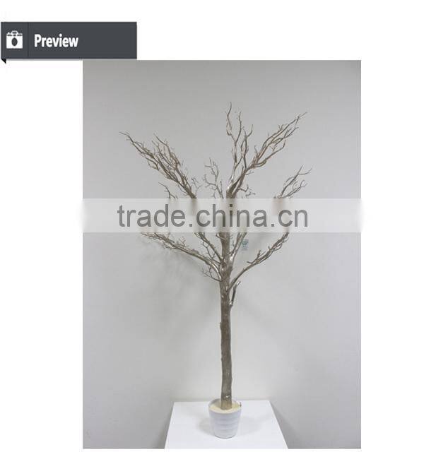 Factory direct christmas centerpiece unique wedding favors white dry tree for showcase decoration