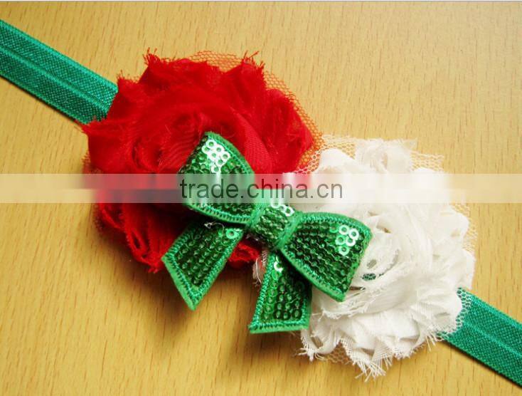 christmas baby headbands tulle flower headband baby hair headband