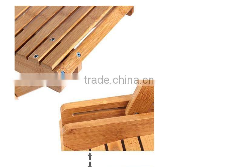Small foldable bamboo stool