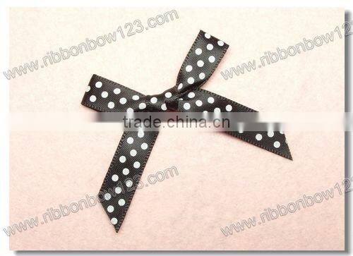 checked satin dog grooming bows