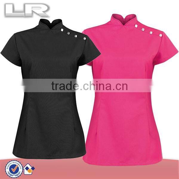 women beauty nail salon uniform for nail salon
