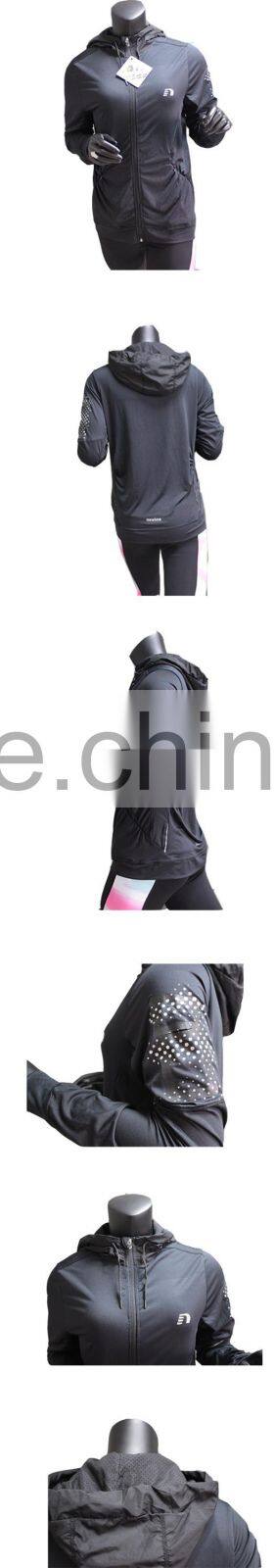 Gym Wear Fitness Custom Lady Sports Jacket Light Windbreaker