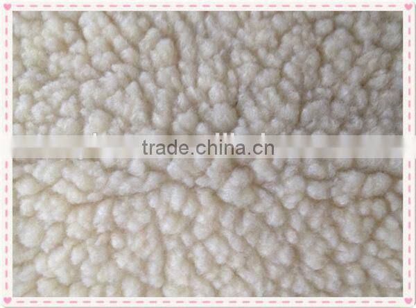 100 polyester berber fleece textile fabric,thick polyester berber fleece
