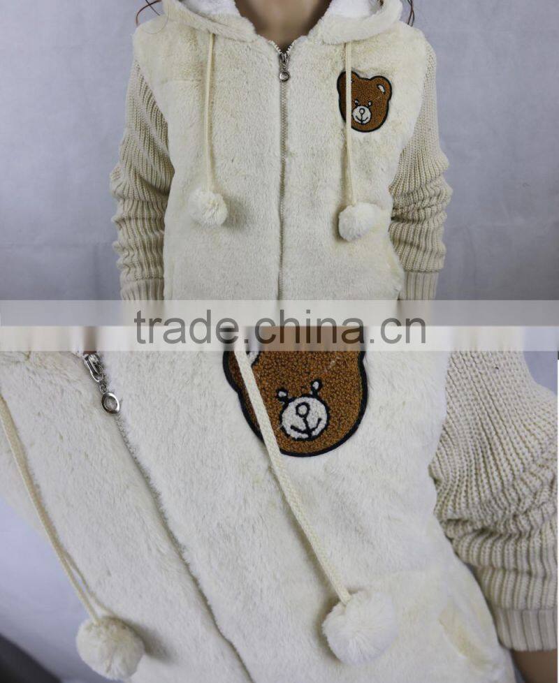 Boutique Clothing Children's Winter Coat Pink Girls Coats With Hat