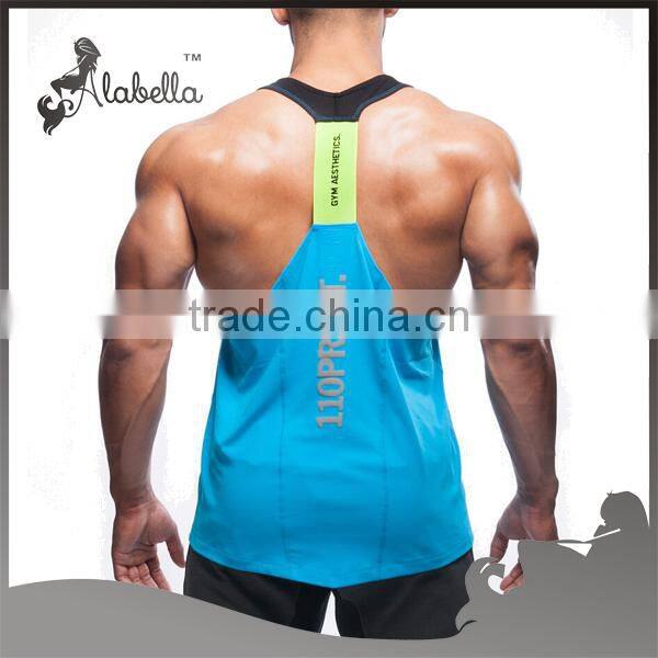 Colourful gym blank gym mens stringer singlet wholesale