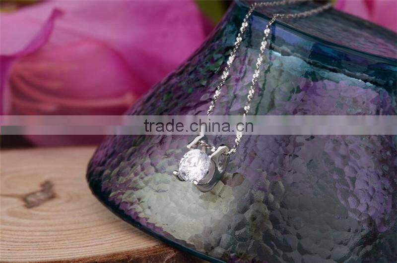 925 silver fashion a short paragraph four claws silver pendant necklace