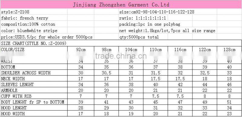 clothing kids garment stock boys hoodies for sale