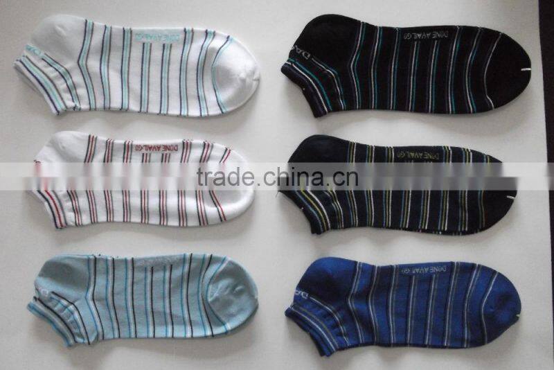 ankle socks with mercerized yarn for summer