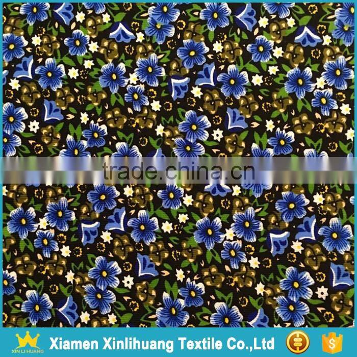 Trendy Style 28 Wale Crushed Flower Printed Elastic Corduroy Fabric
